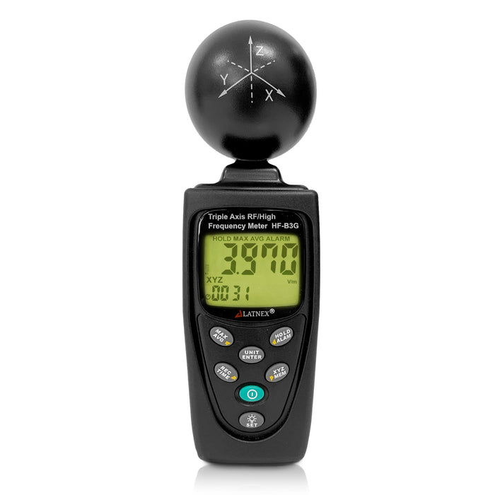 HF-B3G: Triple Axis RF/High Frequency Meter RF Meters - LATNEX