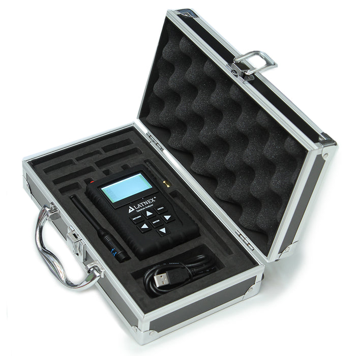 Spectrum Analyzer SPA-3G with Advanced Aluminium Case, Black Protection Boot & USB Cable (15MHz - 2700 MHz) Spectrum Analyzers - LATNEX