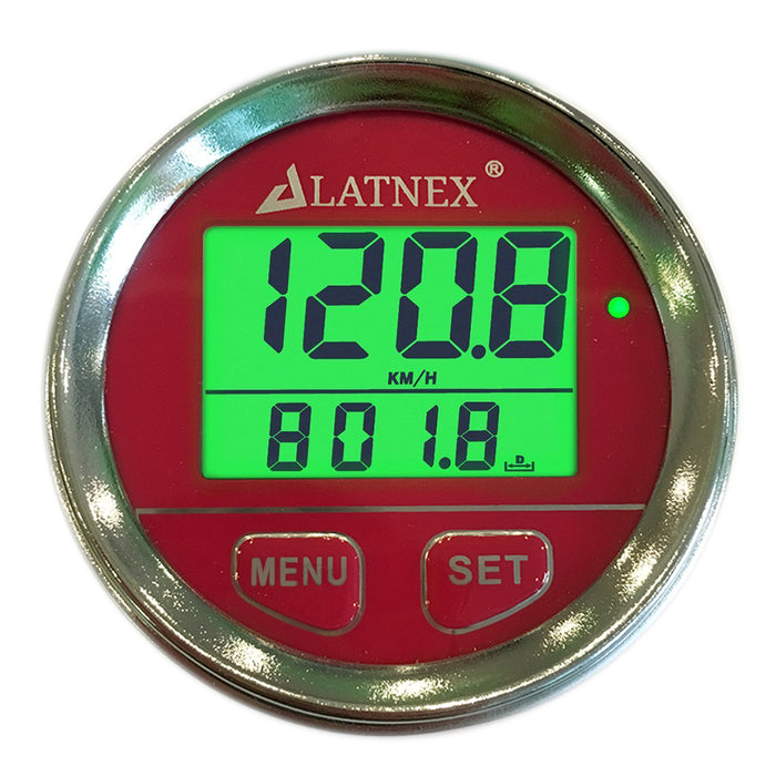 Chrome Digital GPS Speedometer with 3 Backlight Colors & Resettable Odometer Speedometers - LATNEX