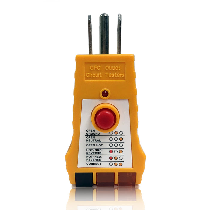 GFCI Outlet Circuit Tester for 125VAC Receptacles Test & Measurement Equipment - LATNEX