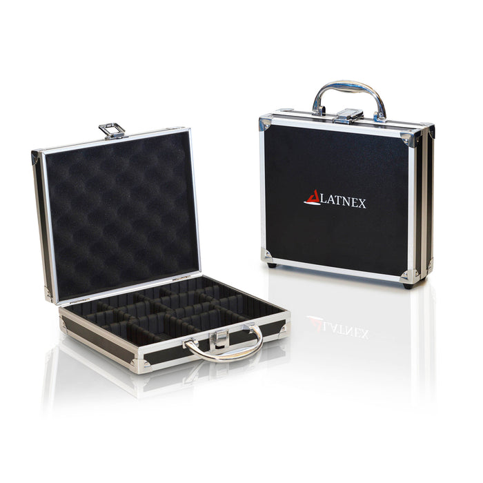Aluminium Carrying Case with Organizing Dividers 1D: Safely Store Electronics During Travel Cases - LATNEX