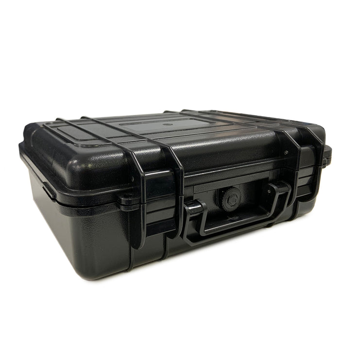 Small Waterproof Hard Case with Foam Insert Plastic Protective Camera Case  Black