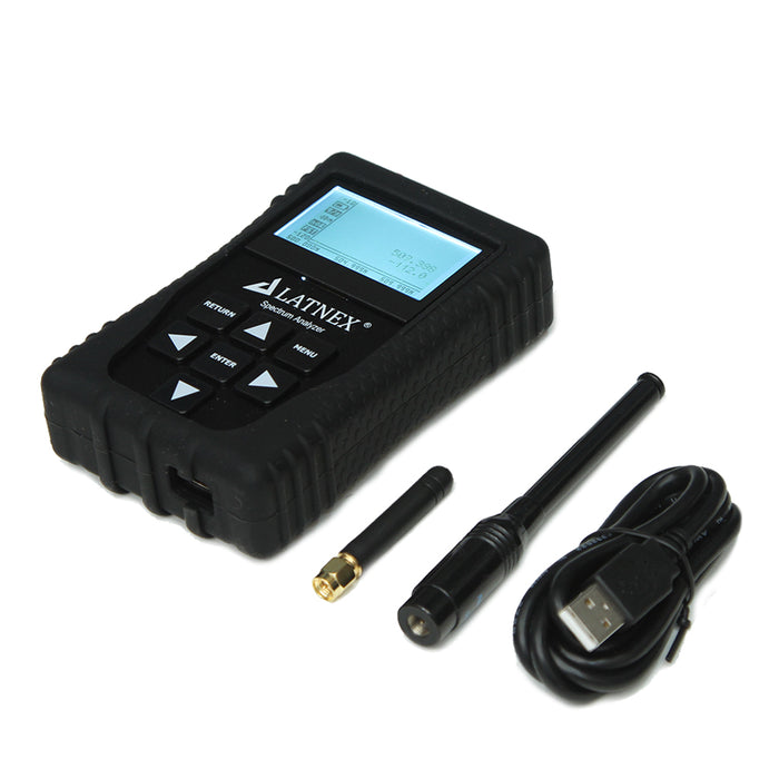 Spectrum Analyzer SPA-3G with Advanced Aluminium Case, Black Protection Boot & USB Cable (15MHz - 2700 MHz) Spectrum Analyzers - LATNEX