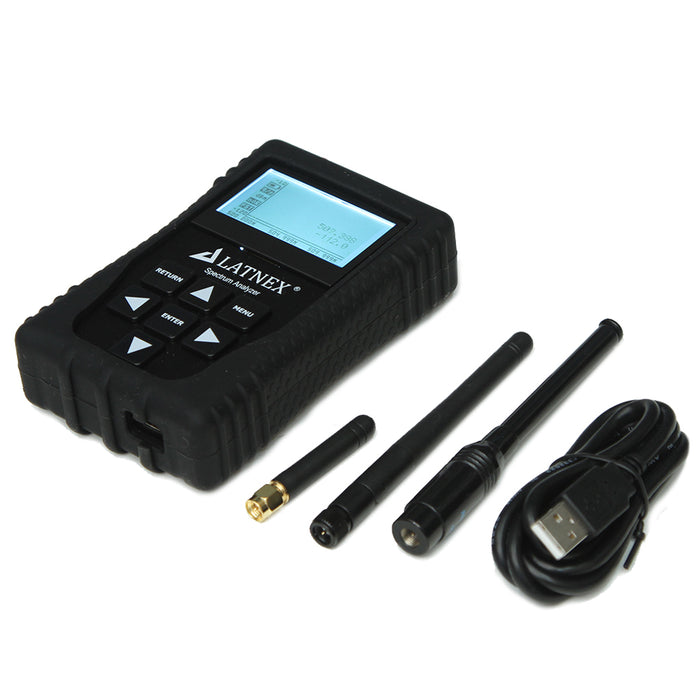 Spectrum Analyzer SPA-6G with Advanced Aluminium Case, Black Protection Boot & USB Cable (15-2700 MHz & 4850-6100MHz) Spectrum Analyzers - LATNEX