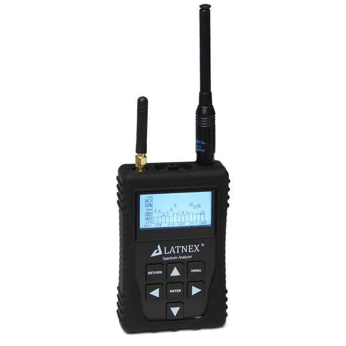 Spectrum Analyzer SPA-6G with Advanced Aluminium Case, Black Protection Boot & USB Cable (15-2700 MHz & 4850-6100MHz) Spectrum Analyzers - LATNEX