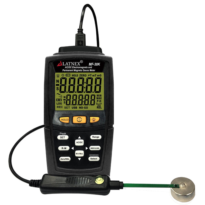 MF-30K AC/DC Gaussmeter and Magnetic Field Indicator DC Gaussmeters - LATNEX